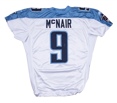 2005 Steve McNair Game Used Tennessee Titans Road Jersey Photo Matched To 12/4/2005 (Resolution Photomatching)